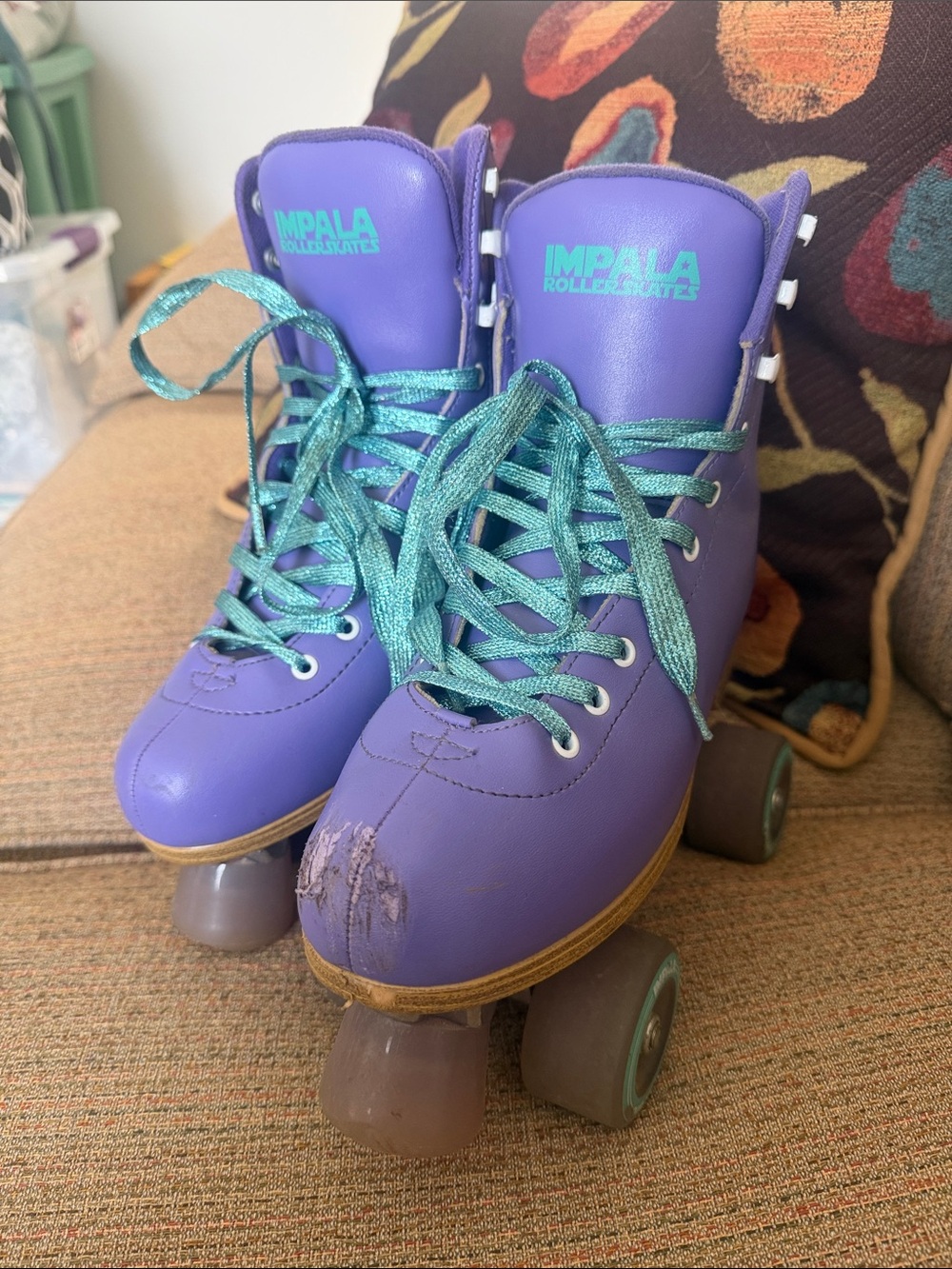 Impala Women's Purple Roller Skates with small scuff